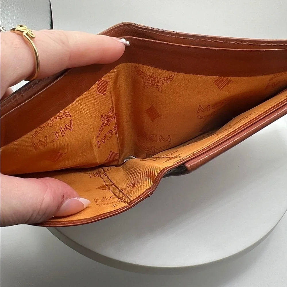 839. MCM Cognac Visetos Wallet